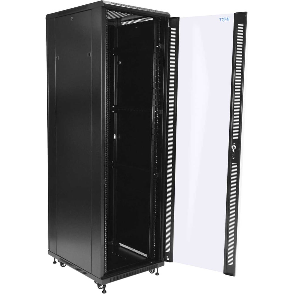 Изображение товара Шкаф для серверного оборудования W&T 42U чёрный модель B426080NA-B напольный