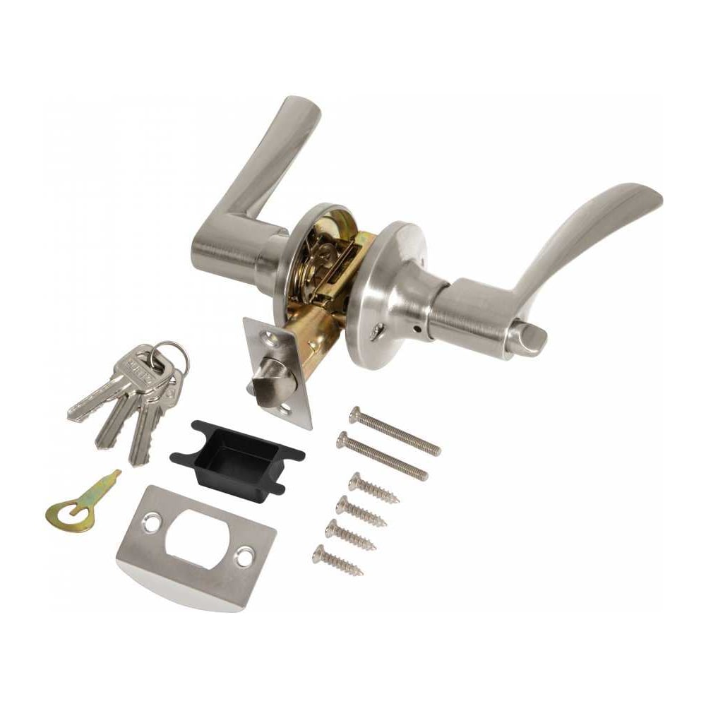 Изображение товара Ручка защелка Punto DK610/BL SN-ET ключ/фиксатор матовый никель