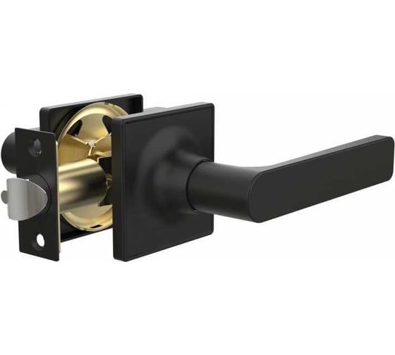 Изображение товара Ручка защелка Punto DK710/BL BL-PS без фиксатора, черный 58421
