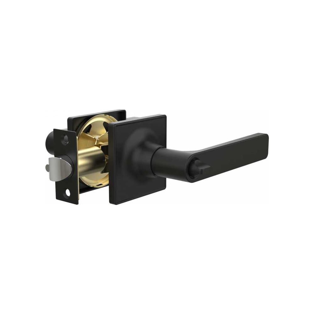 Изображение товара Ручка защелка Punto DK710/BL BL-BK фикратор межкомнатная черная