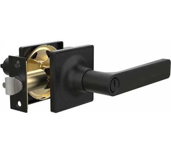 Изображение товара Ручка защелка Punto DK710/BL BL-ET ключ/фиксатор черный 58419