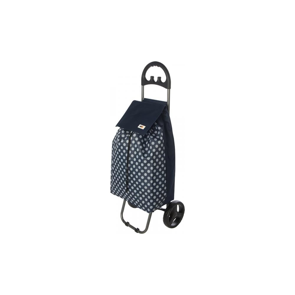 Изображение товара Тележка с сумкой Рыжий кот Точки 110654 складная грузовая