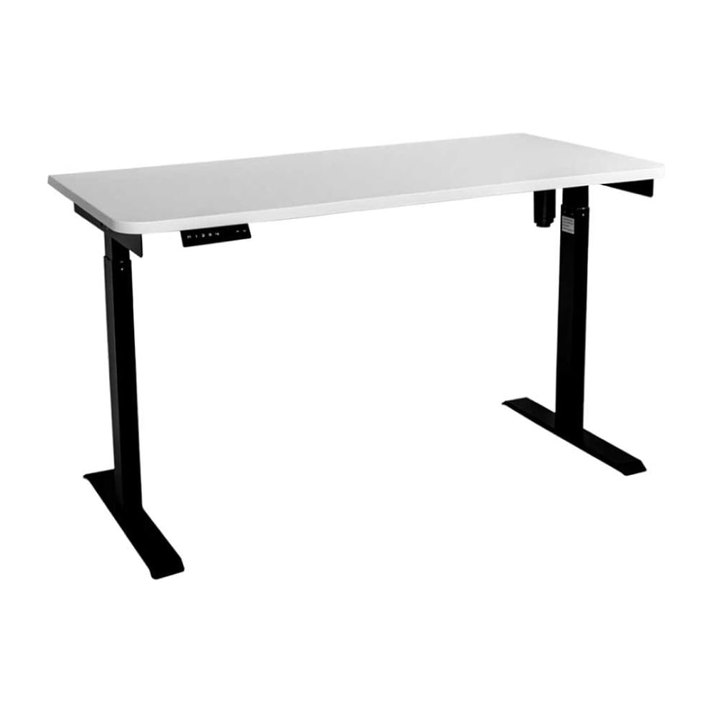 Изображение товара Стол с регулировкой высоты LuxAlto E6 черный белый 160x70 см современный офисный