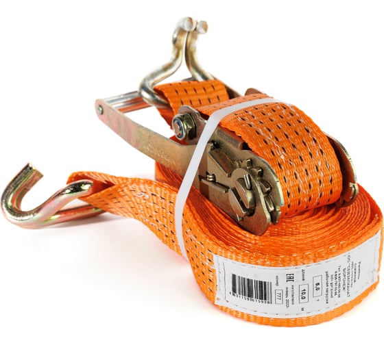 Изображение товара Стяжной ремень для крепления груза СЕВЗАПКАНАТ 5 т/10 м, крюк-крюк, 50 мм 4631159615928