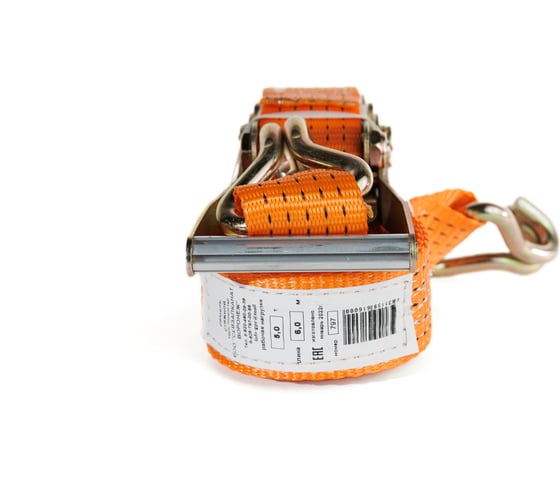 Изображение товара Стяжной ремень для крепления груза СЕВЗАПКАНАТ 5 т/6 м, крюк-крюк, 50 мм 4631159616000