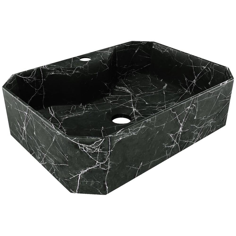 Изображение товара Накладная раковина для ванной Teymi Netta 50 черный мрамор современный дизайн