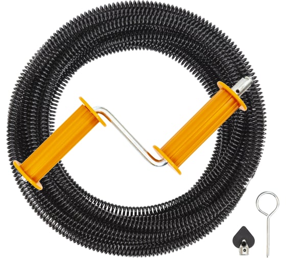 Изображение товара Набор для прочистки канализации КРОКОЧИСТ до 110 мм, 7 метров 51315-16-7Н