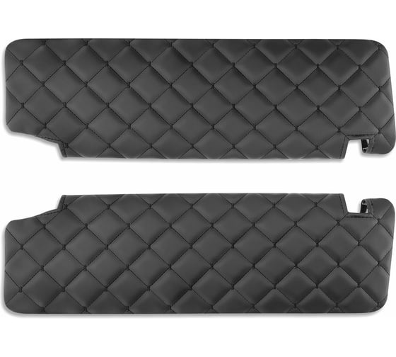 Изображение товара Чехлы на солнцезащитные козырьки Defly Lada Niva, с 2019г., экокожа черная, комплект 2 шт. SV-V024-2KR