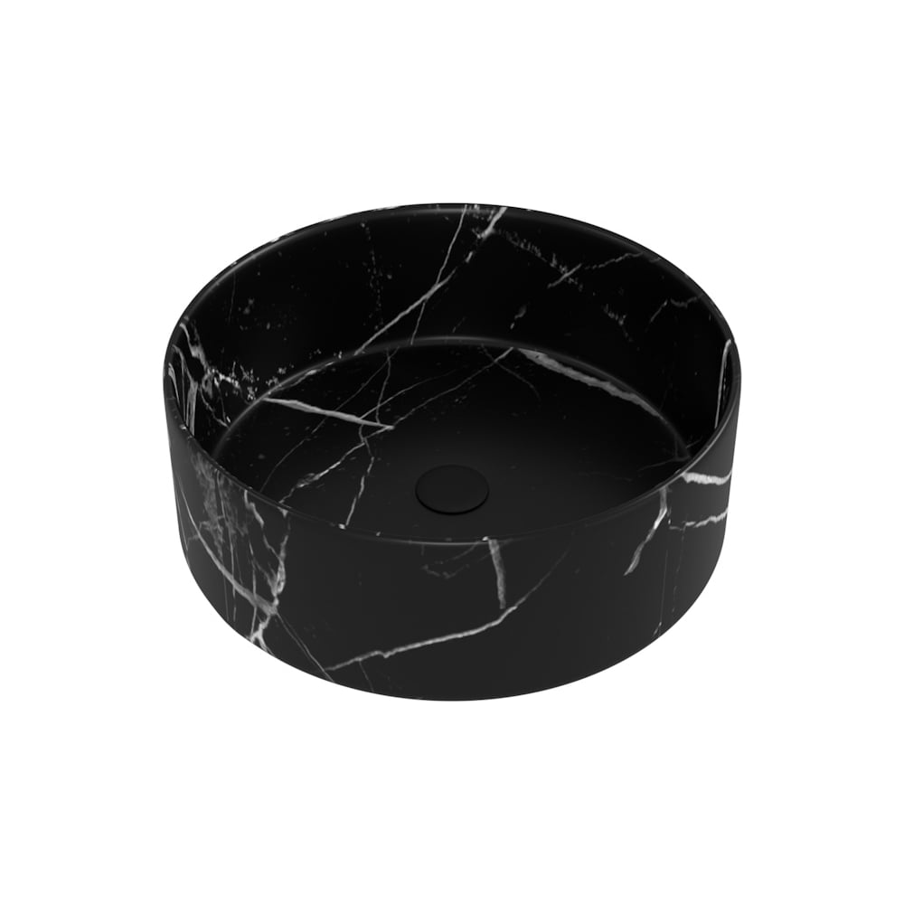 Изображение товара Накладная раковина для ванной Teymi Lina круглая D35, мрамор черный матовый T50183 ЦБ-00272523