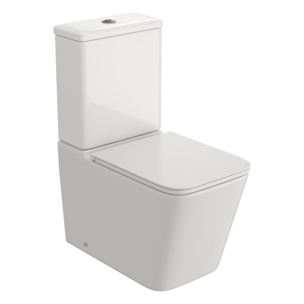 Изображение товара Унитаз напольный Teymi безободковый с быстросъемным сиденьем микролифт Helmi R T40327 ЦБ-00284938