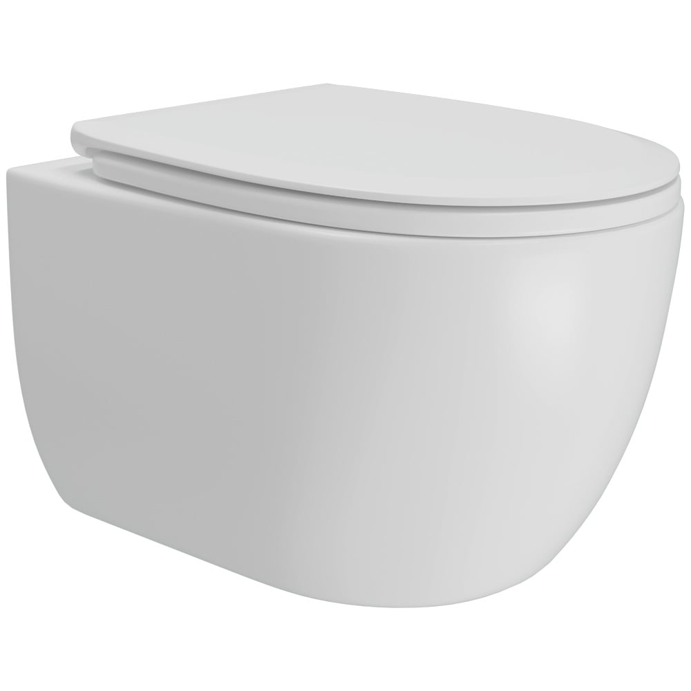 Изображение товара Подвесной унитаз Teymi торнадо безободковый с быстросъемным сиденьем микролифт Lori Vortex