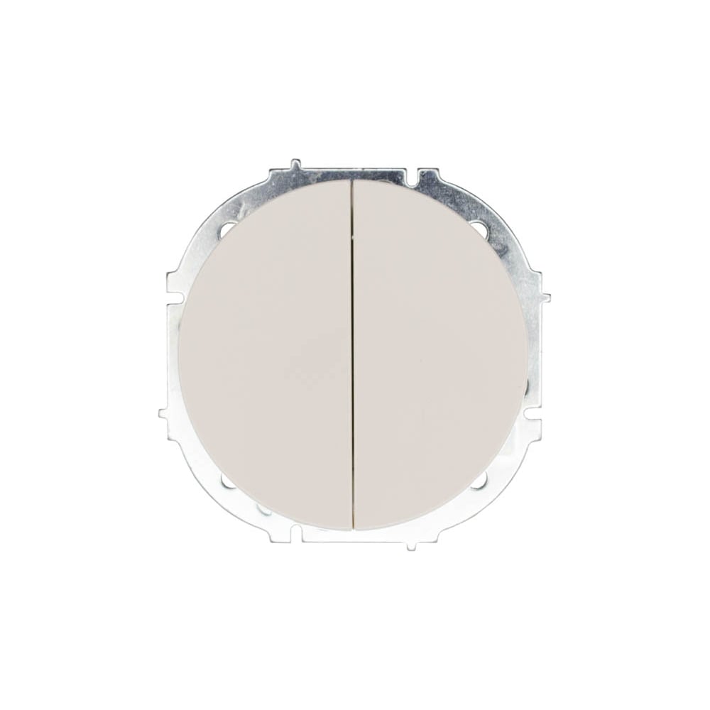 Изображение товара Выключатель двойной Lezard OSEN слоновая кость 2 клавиши IP20