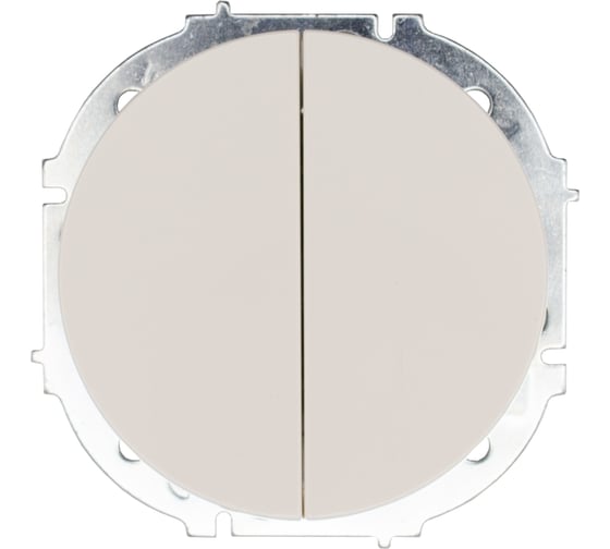 Изображение товара Выключатель двойной слоновая кость (упаковка 10 шт) Lezard OSEN 743-9088-101