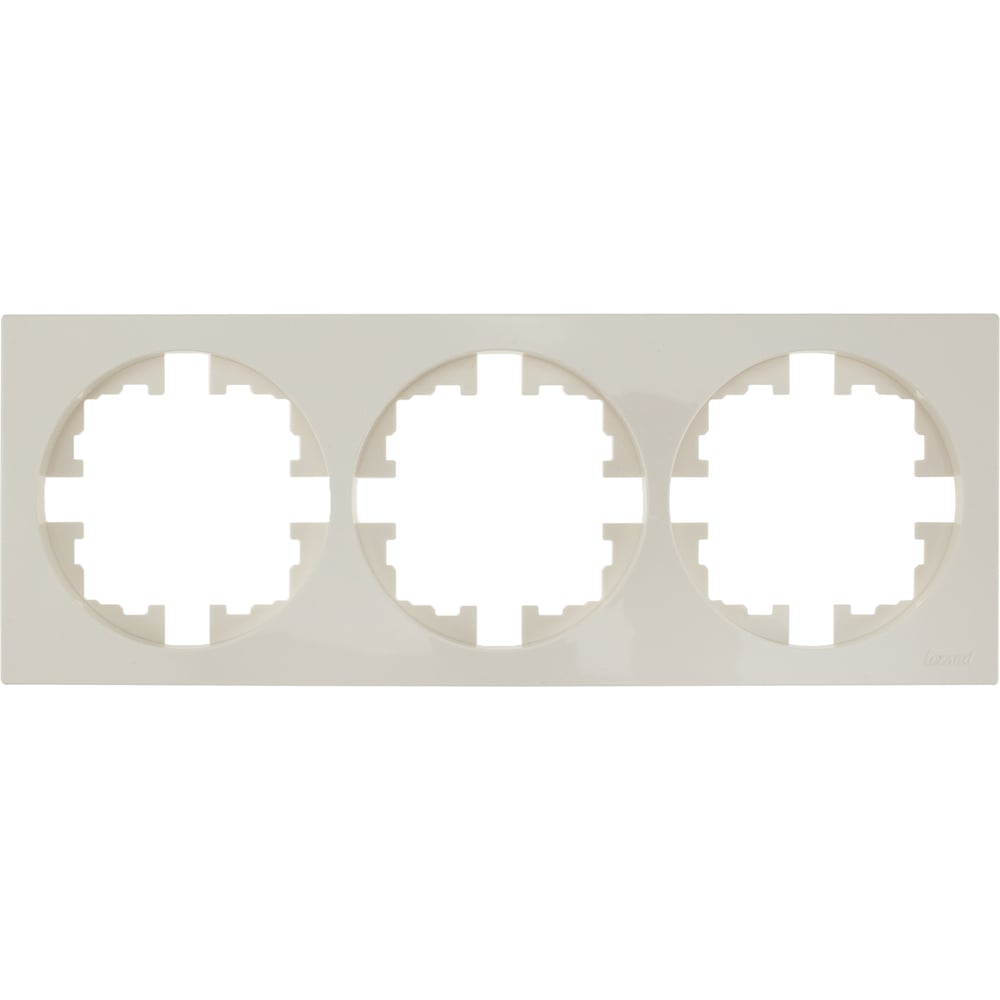 Изображение товара Рамка 3-ая Lezard OSEN без вставки слоновая кость 3 поста