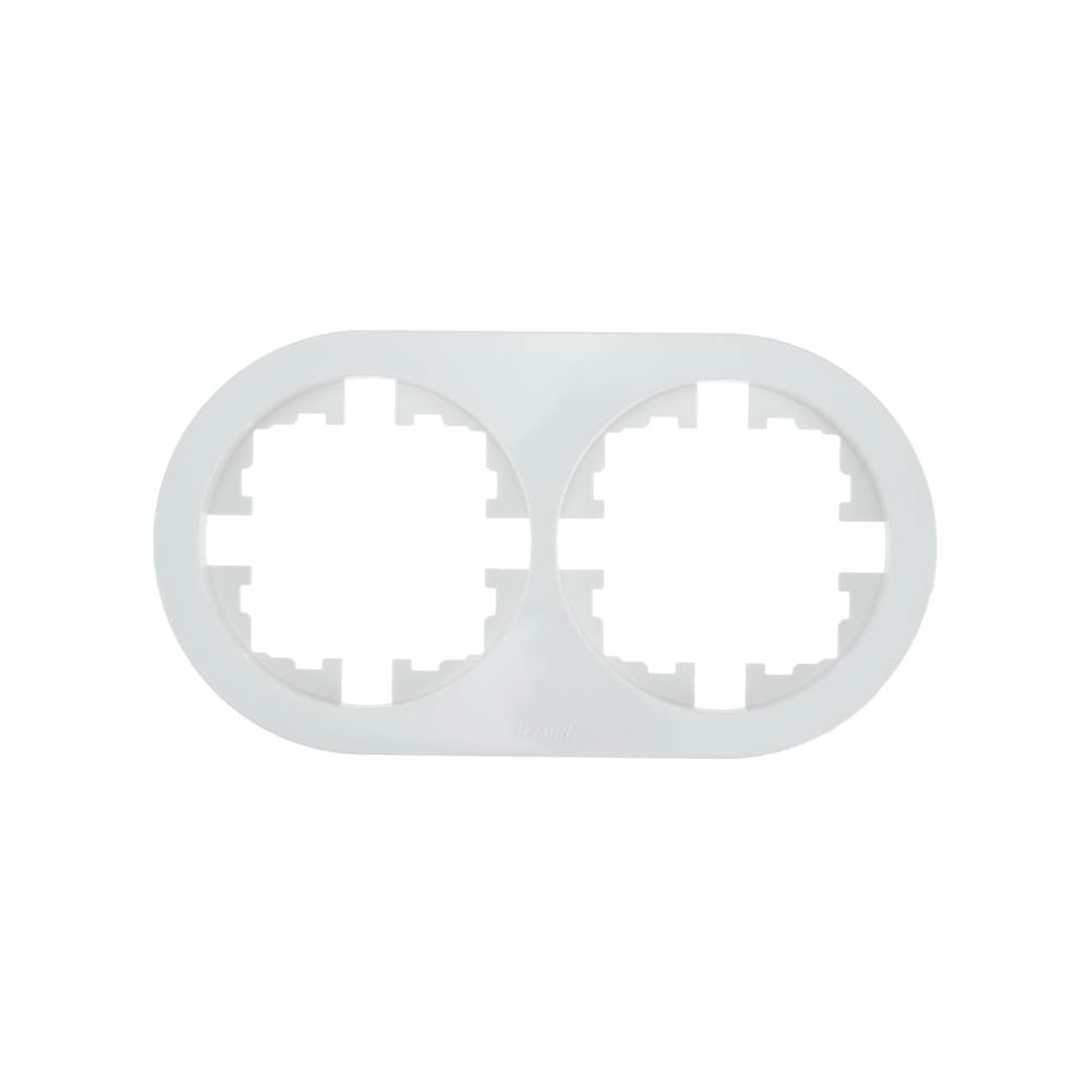 Изображение товара Рамка монтажная 2-ая Lezard OSEN белая упаковка 10 шт