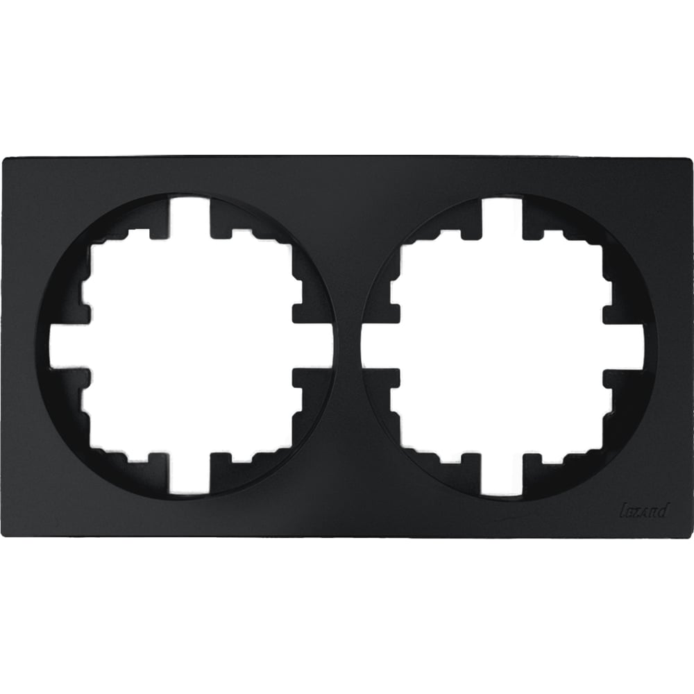 Изображение товара Рамка 2-ая Lezard OSEN без вставки черный бархат упаковка 10 шт