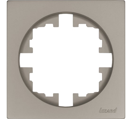 Изображение товара Рамка 1-ая б/вст титан (упаковка 20шт) Lezard OSEN 743-3700-146