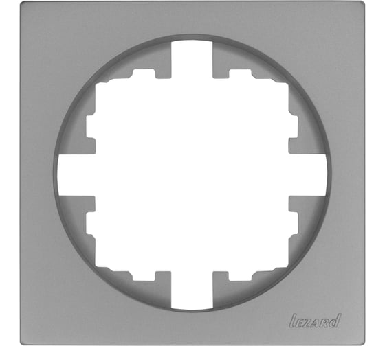 Изображение товара Рамка 1-ая б/вст серый матовый (упаковка 20 шт) Lezard OSEN 743-7400-146