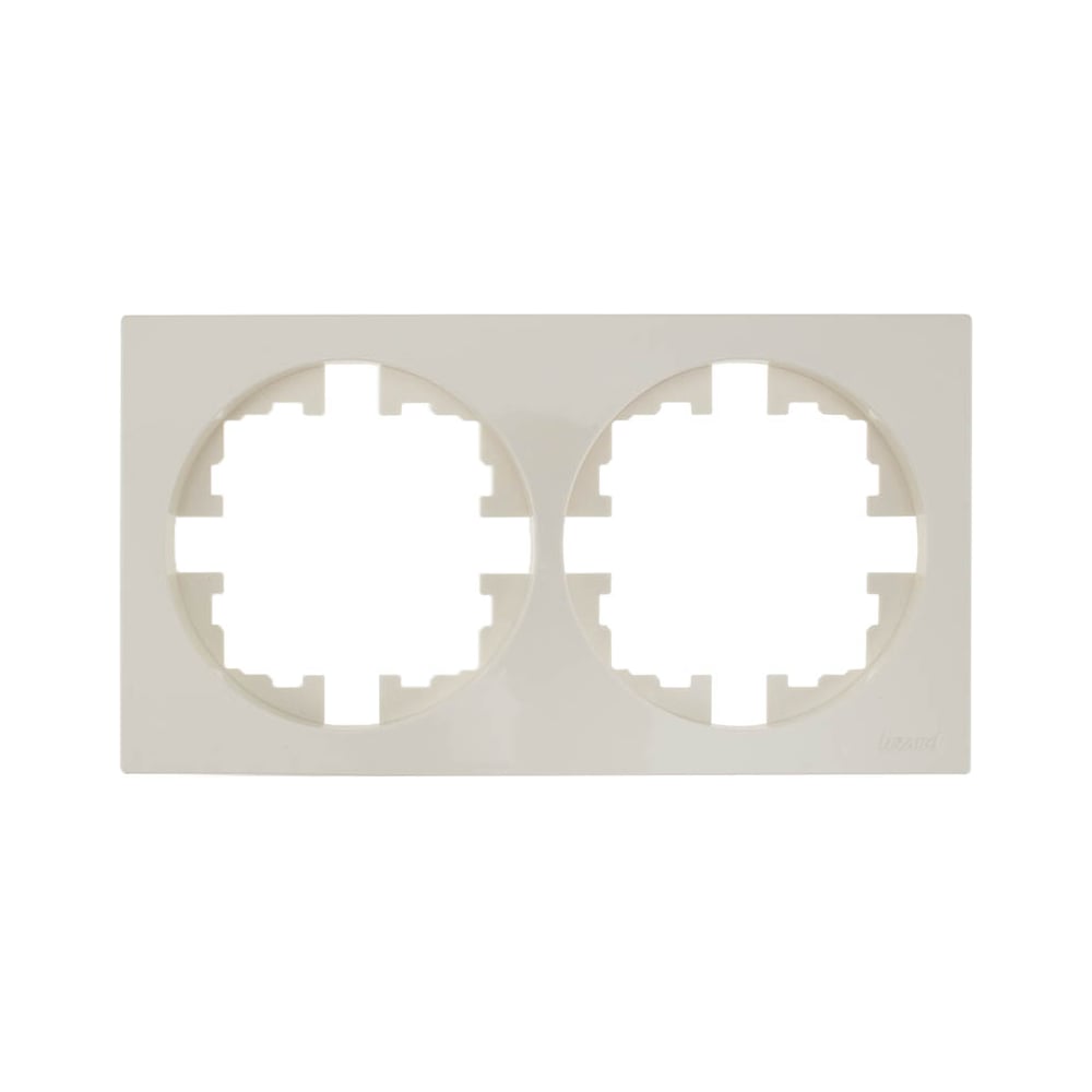 Изображение товара Рамка 2-ая Lezard OSEN без вставки, слоновая кость, упаковка 10 шт 743-9000-147