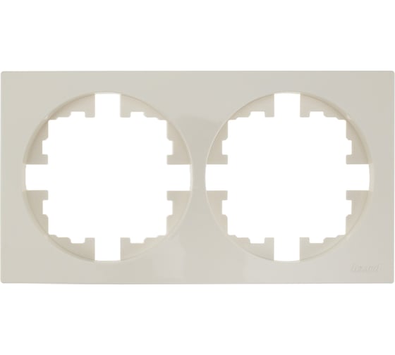 Изображение товара Рамка 2-ая б/вст слоновая кость (упаковка 10 шт) Lezard OSEN 743-9000-147