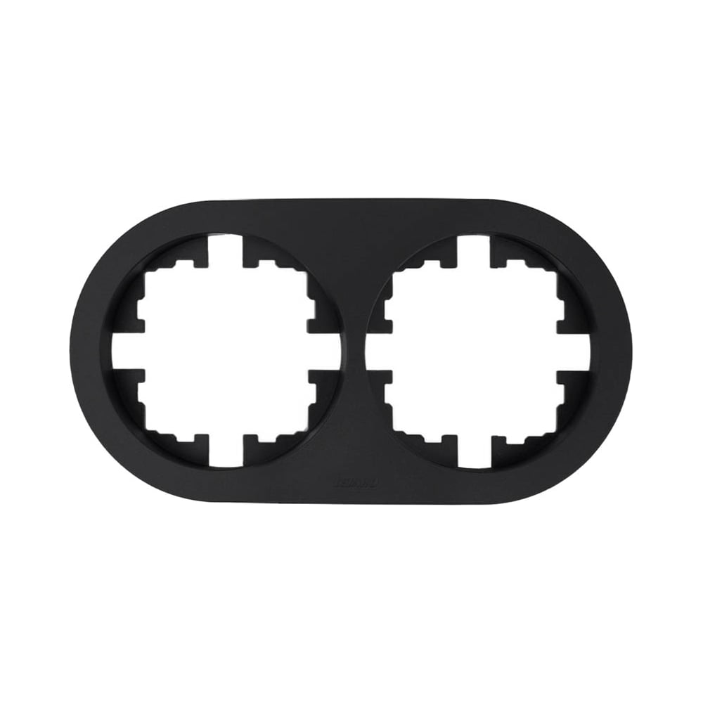 Изображение товара Рамка 2-ая Lezard OSEN черный бархат без вставки, 2 поста, упаковка 10 шт