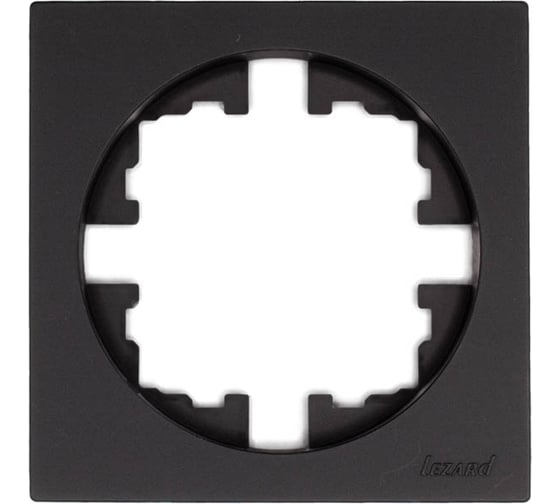 Изображение товара Рамка 1-ая Lezard OSEN без вставки, чёрный бархат, упаковка 20 шт 743-4200-146