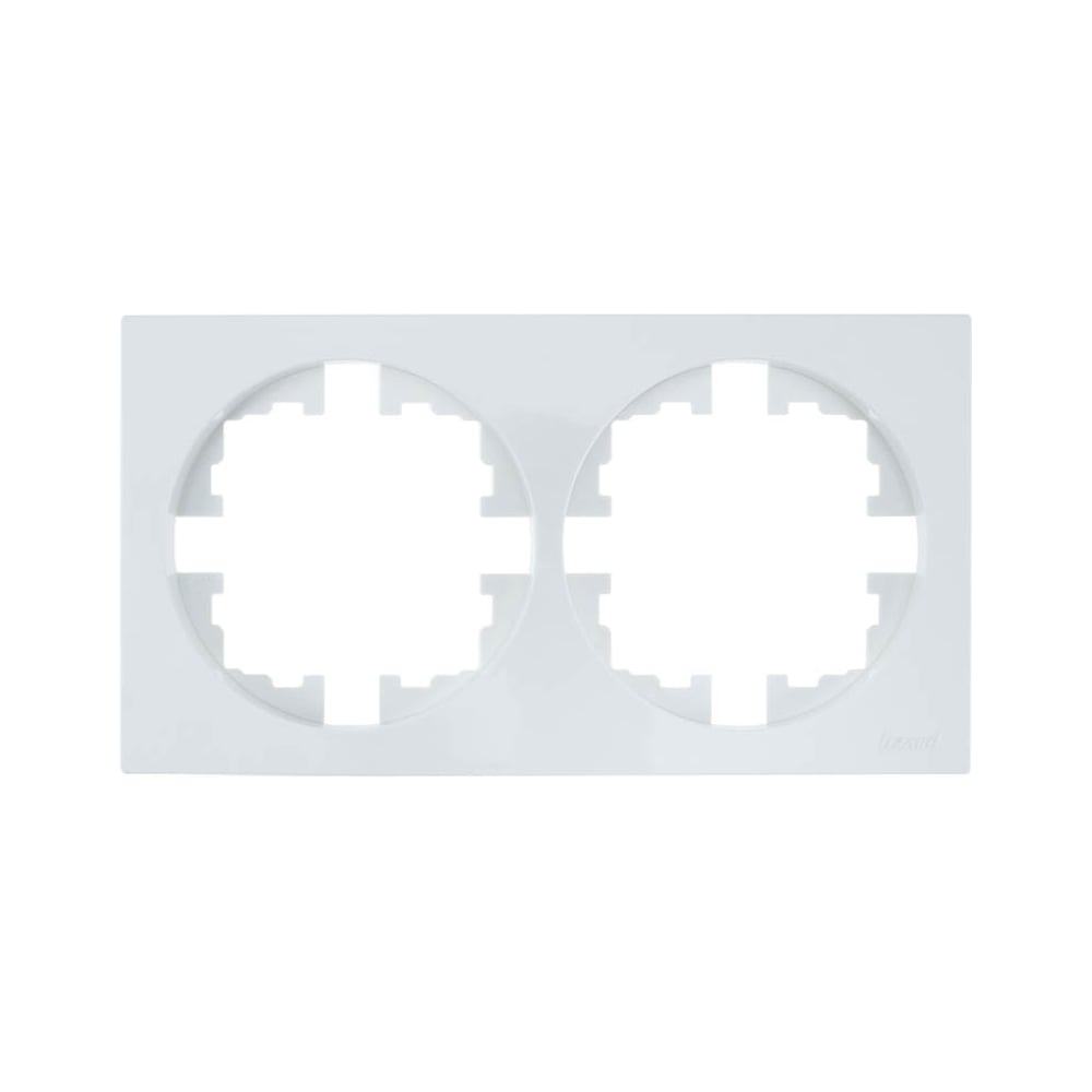 Изображение товара Рамка 2-ая Lezard OSEN без вставки белая 10 шт