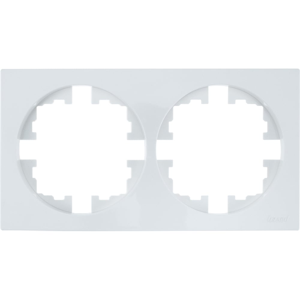 Изображение товара Рамка 2-ая Lezard OSEN без вставки белая 10 шт