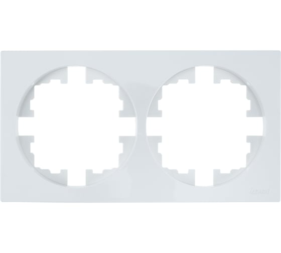 Изображение товара Рамка 2-ая б/вст белая (упаковка 10 шт) Lezard OSEN 743-0200-147