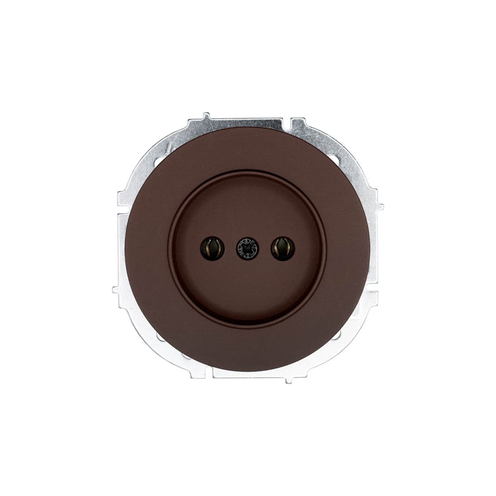 Изображение товара Розетка Lezard OSEN без заземления, 1 гнездо, IP20, шоколад