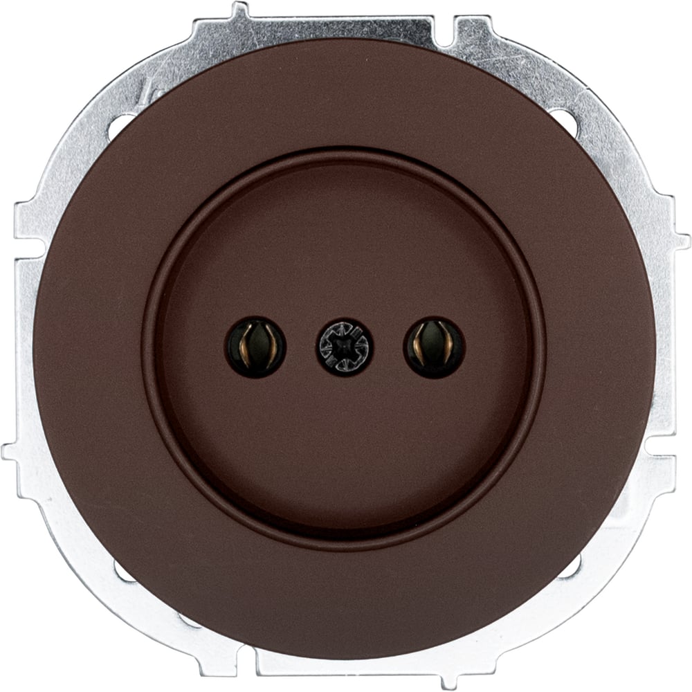 Изображение товара Розетка Lezard OSEN без заземления, 1 гнездо, IP20, шоколад