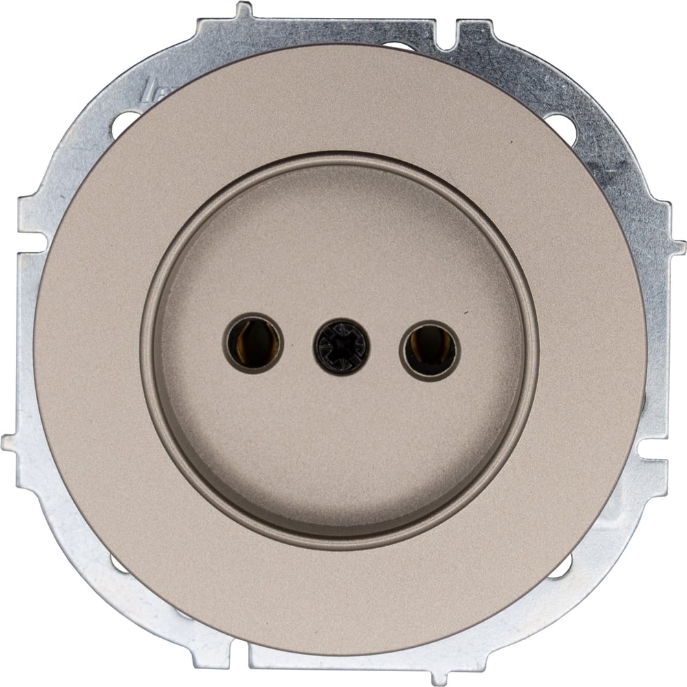 Изображение товара Розетка Lezard OSEN без заземления 1 гнездо титан серия IP20