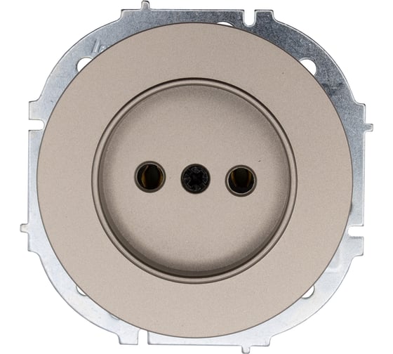 Изображение товара Розетка б/з ПБТ (упаковка 10 шт) Lezard OSEN титан 743-3788-121B