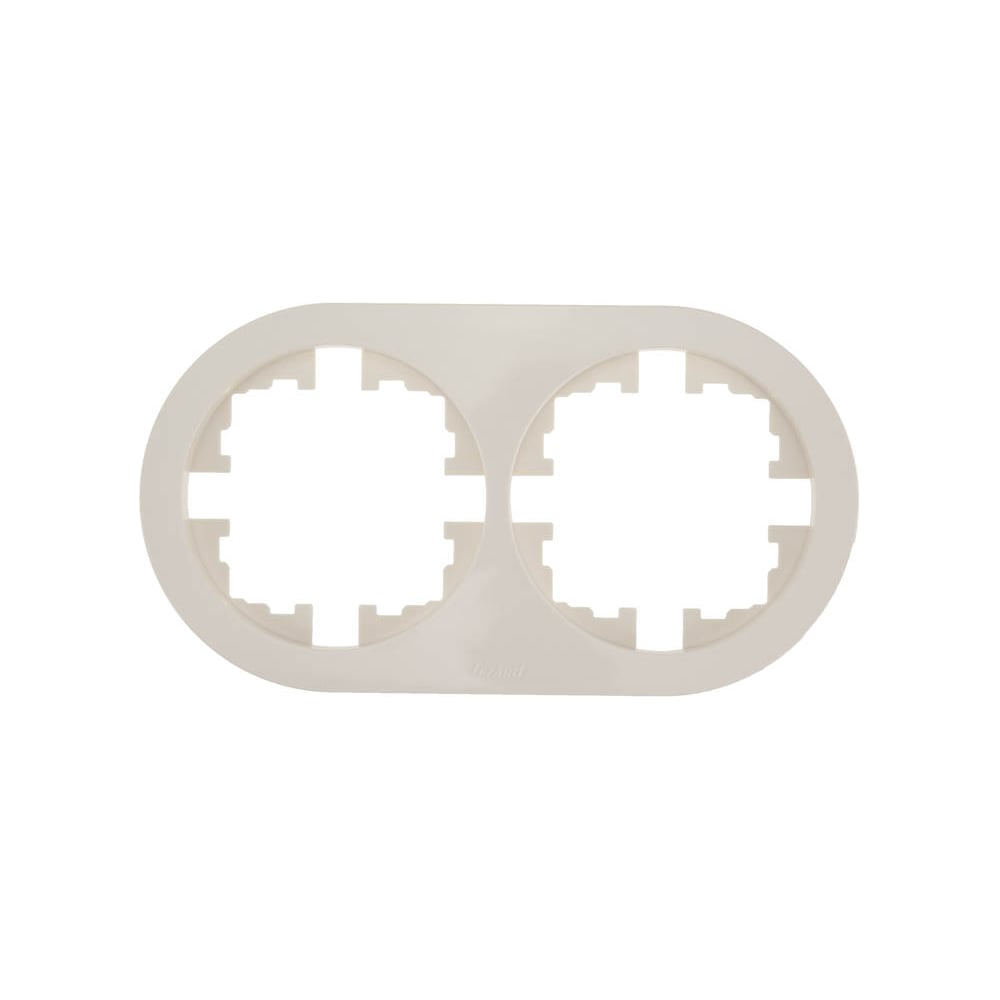 Изображение товара Рамка 2-ая Lezard OSEN без вставки слоновая кость 2 поста упаковка 10 шт