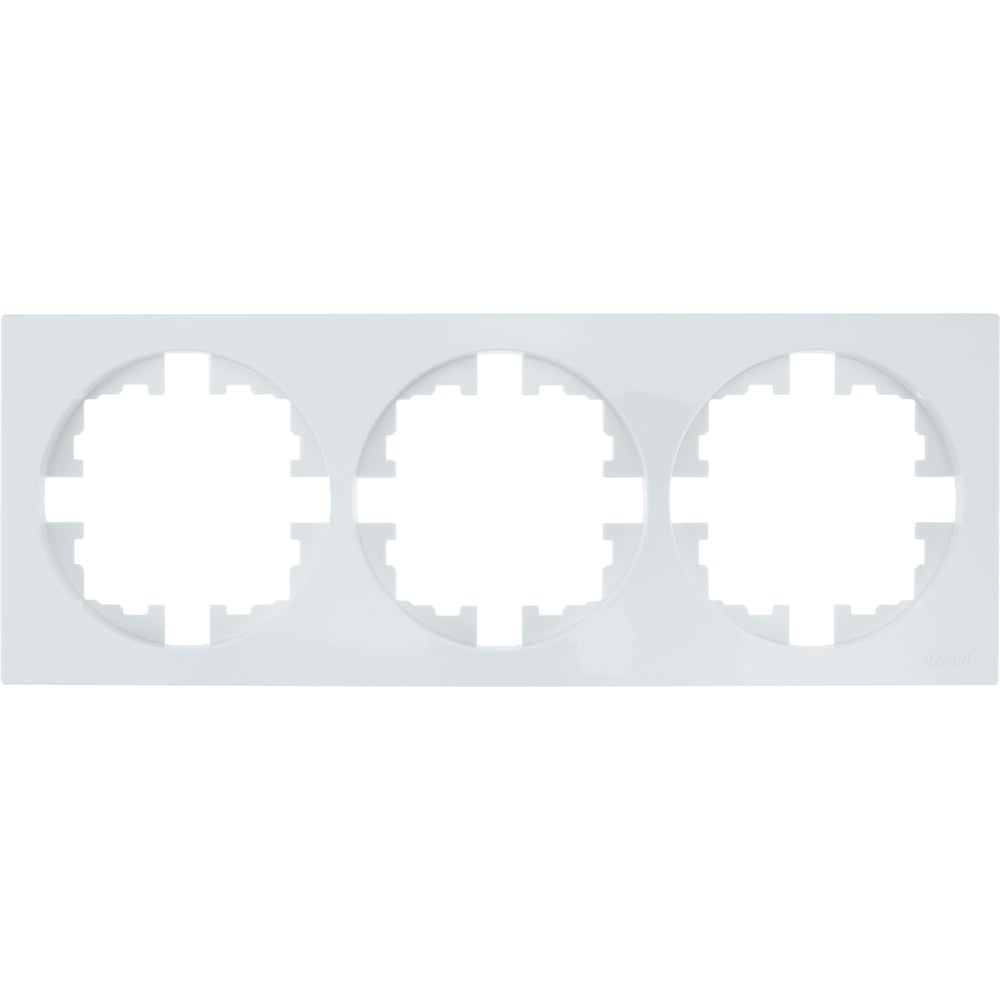 Изображение товара Рамка 3-я Lezard OSEN без вставки белая упаковка 10 шт