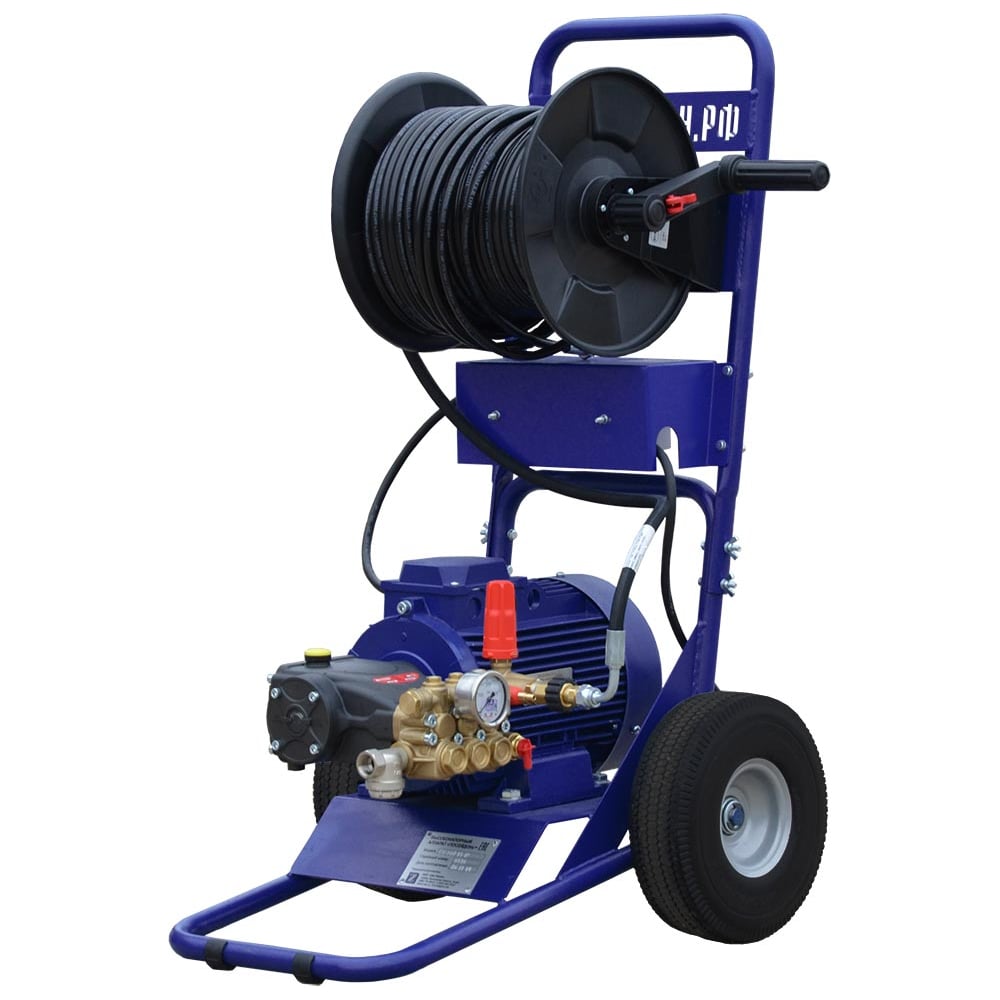 Изображение товара Профессиональный каналопромывочный аппарат Посейдон 200 бар 15 л/мин