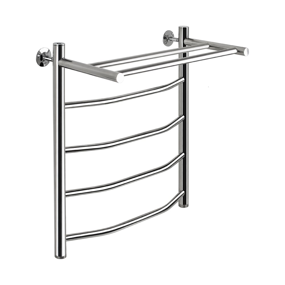 Изображение товара Полотенцесушитель ВИКТОРИЯ-ТРАПЕЦИЯ с полкой Санакс 500х600 мм нержавеющая сталь хром