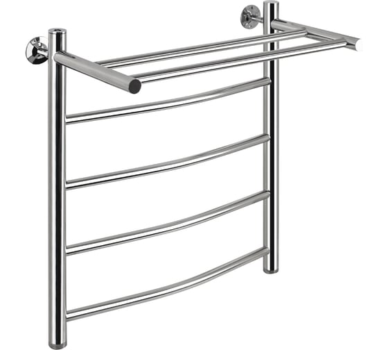 Изображение товара Полотенцесушитель КЛАССИК-ДУГА с ПОЛКОЙ Санакс 500х600 мм, труба - 1 x 2 мм, нержавеющая сталь, полированная кп5060