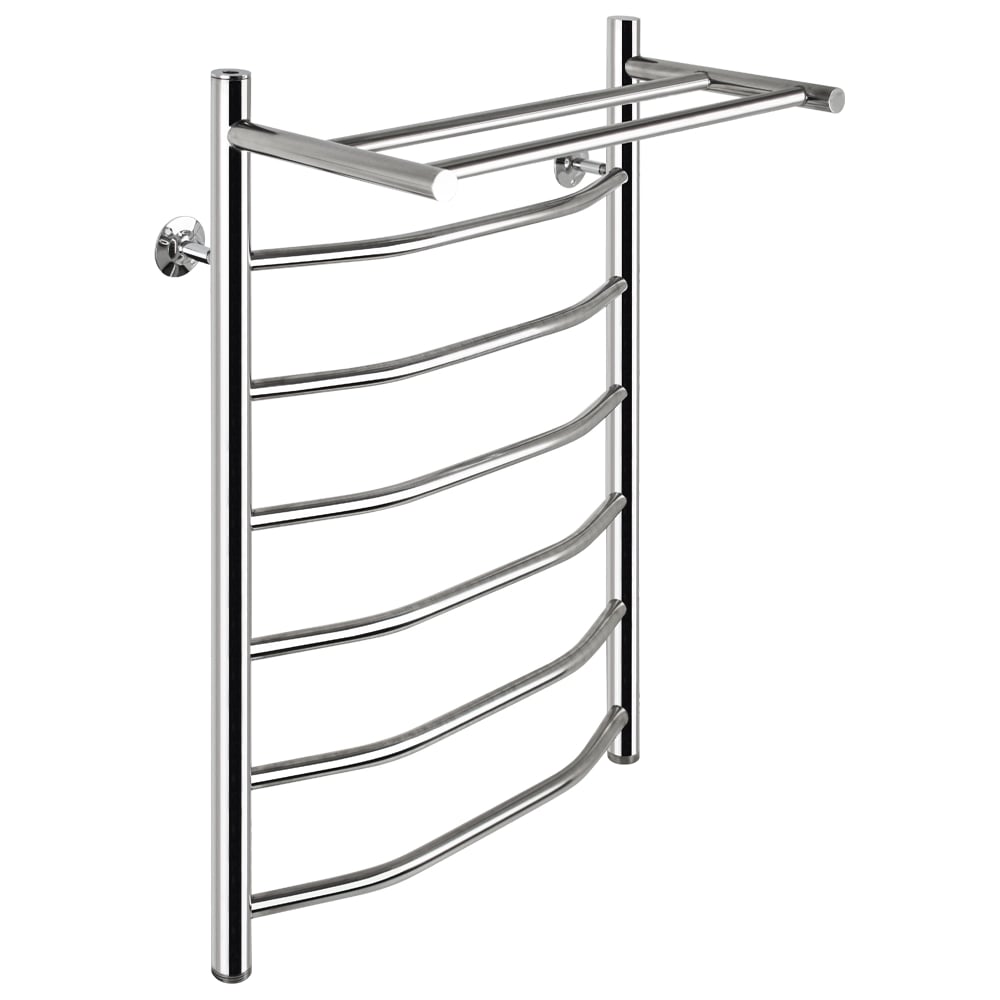 Изображение товара Полотенцесушитель Санакс ВИКТОРИЯ - ТРАПЕЦИЯ, с полкой, 500х800 мм, нержавеющая сталь