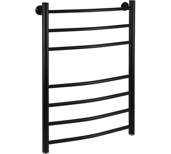 Изображение товара Полотенцесушитель КЛАССИК-ДУГА Санакс 500х800 мм, труба - 1 x 2 мм, нержавеющая сталь, цвет ЧЕРНЫЙ . к5080ч