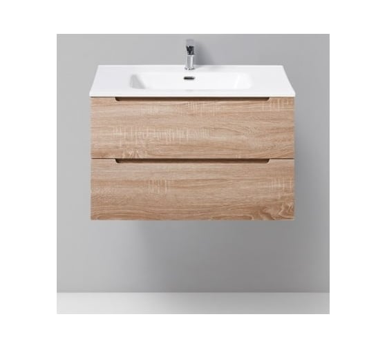 Изображение товара Подвесная база под раковину BelBagno ETNA-800-2C-SO-WO-P Rovere Bianco