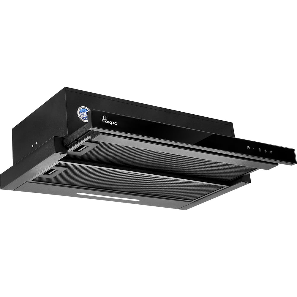 Изображение товара Вытяжка AKPO WK-9 Tiga 60 см черная встраиваемая сенсорная с фильтрами