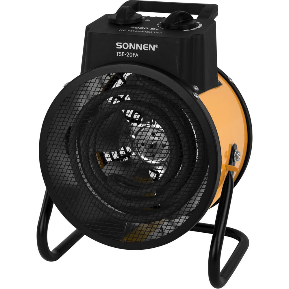 Изображение товара Электрическая тепловая пушка SONNEN TSE-20FA 2000Вт для обогрева помещений до 20 м²