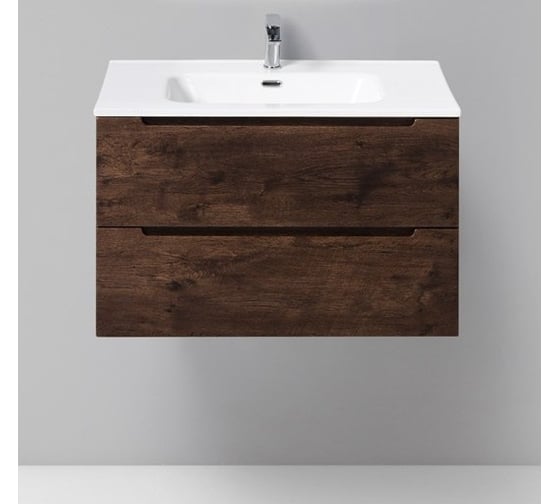 Изображение товара Подвесная база под раковину BelBagno ETNA-800-2C-SO-RW-P Rovere Moro