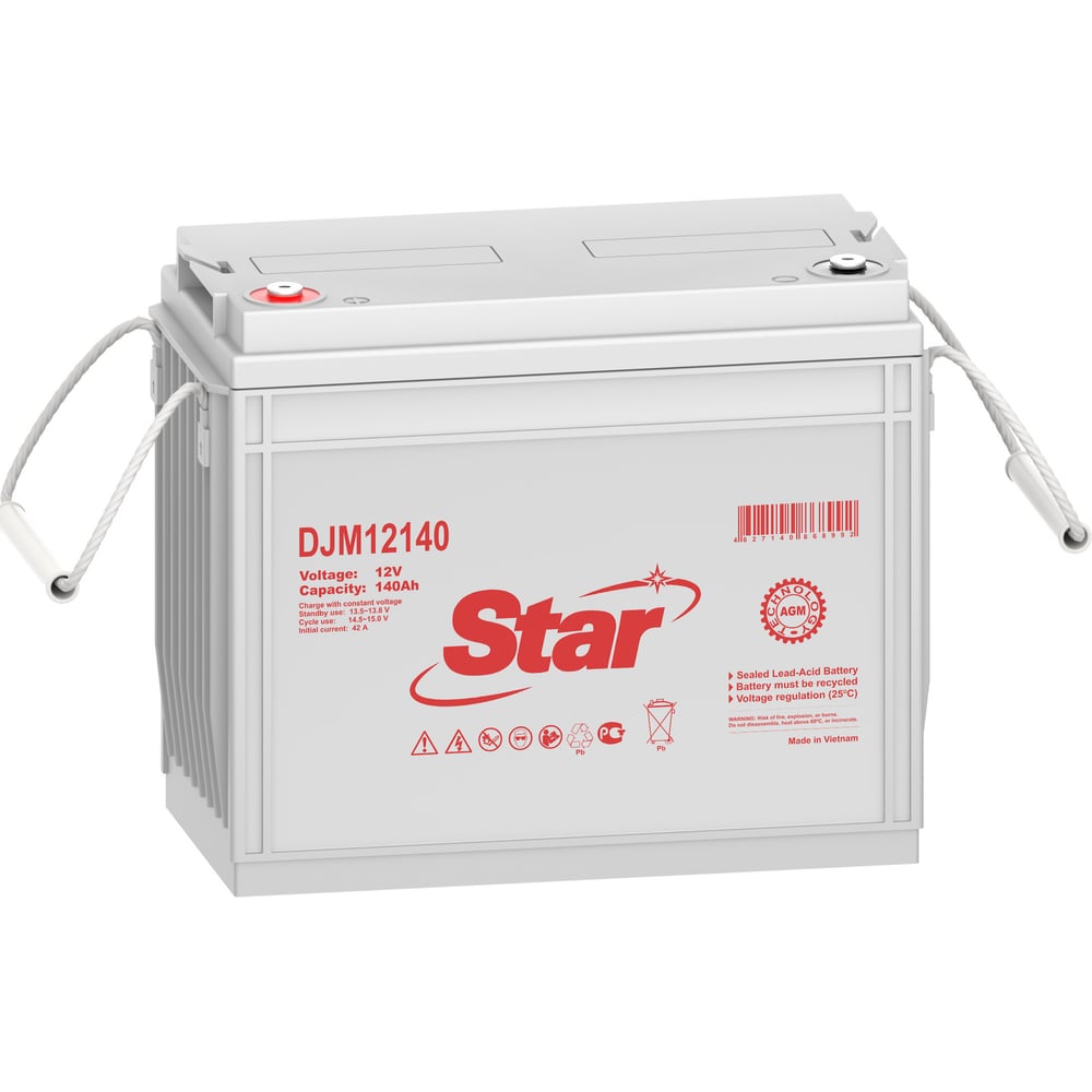 Изображение товара Аккумулятор для ИБП DJM12140 12В 140Ач Star УТ-00002728