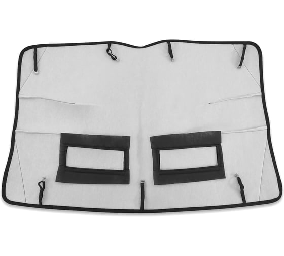 Изображение товара Утеплитель радиатора универсальный Defly экокожа, черная ZUno-2K