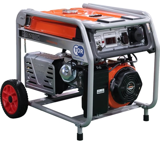Изображение товара Генератор бензиновый TOR KM9500HA 7,0 кВт 220В с АВР, электростартером и колесами 1049609