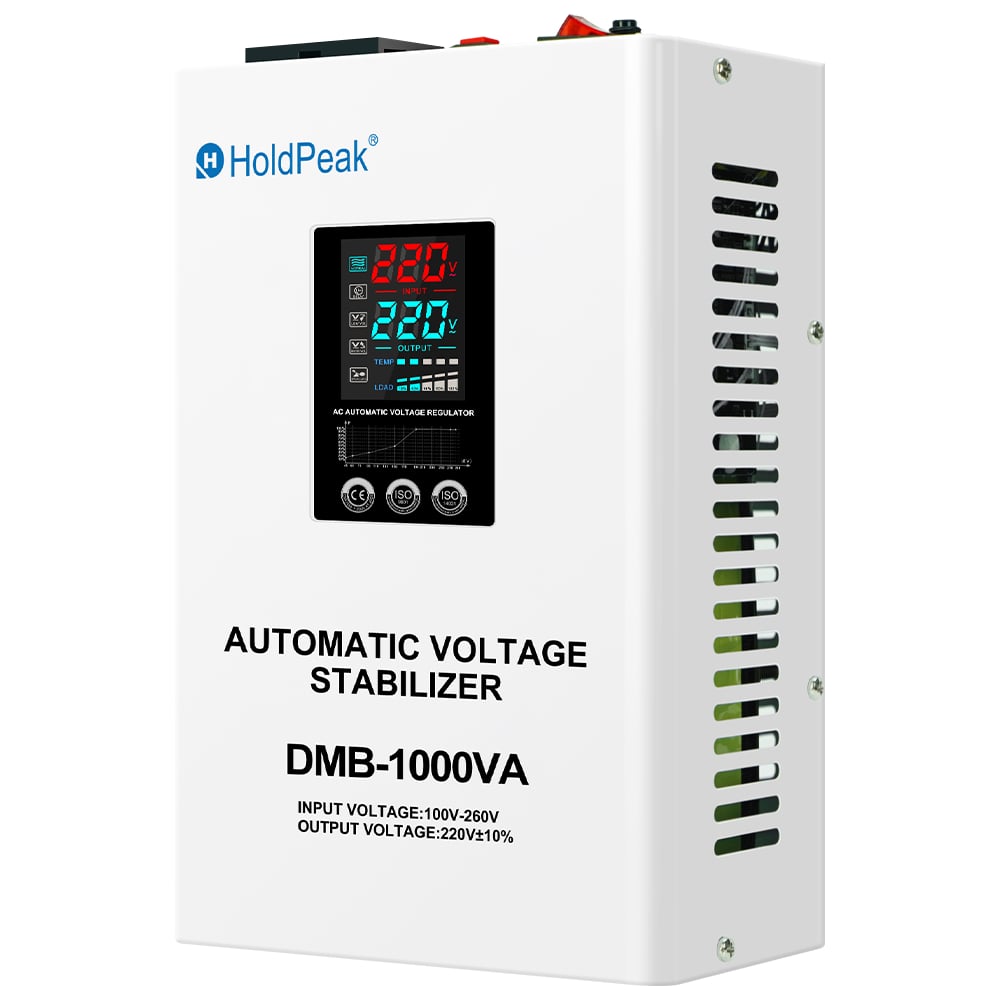 Изображение товара Однофазный стабилизатор напряжения HoldPeak DMB 1000VA для дома и офиса