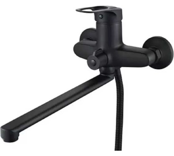 Изображение товара Смеситель для ванны ALOUTE черный матовый, одноручковый, картридж 40 мм, излив 30 см A3163H