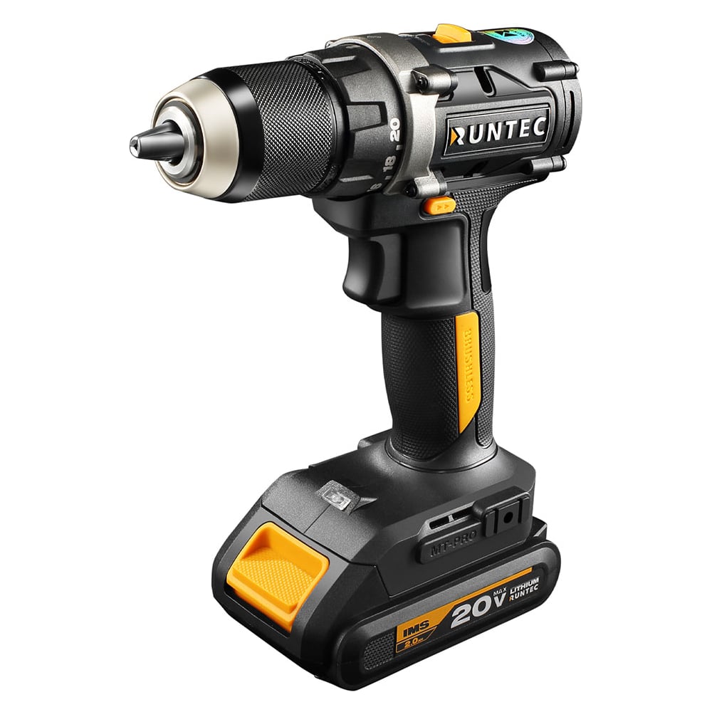 Изображение товара Аккумуляторная дрель-шуруповерт RUNTEC PRO RT-ID221 20В отзывчивый мощный инструмент
